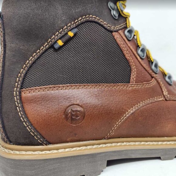 Men\'s 13 Dunham Strickland chukka brown leather lace up waterproof boots CI6420 main image 12